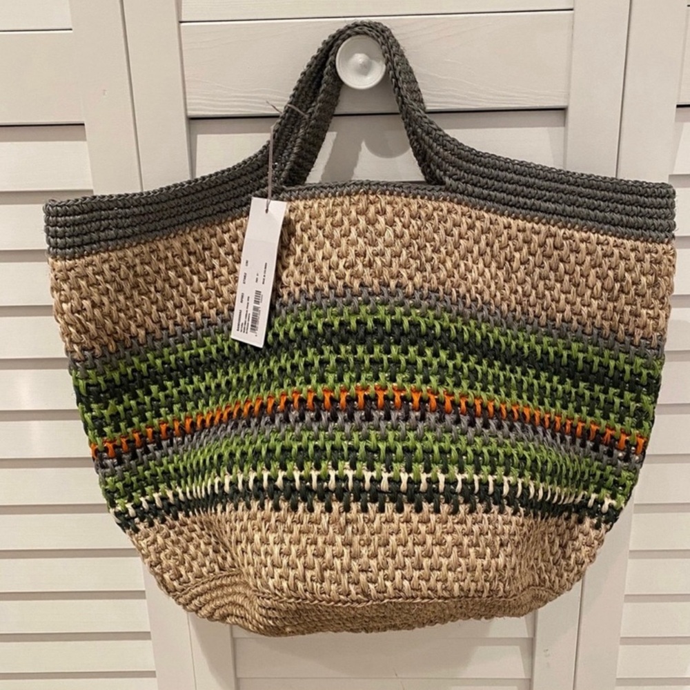 Marni Large Raffia Woven Tote